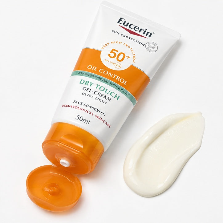 EUCERIN SUN FACE OIL CONTROL DRY TOUCH GEL-CREAM SPF 50+ (50ML)  (NB)