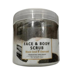 BIO SOFT FACE&BODY SCRUB (BLACKSEED&CHARCOL) 500ML