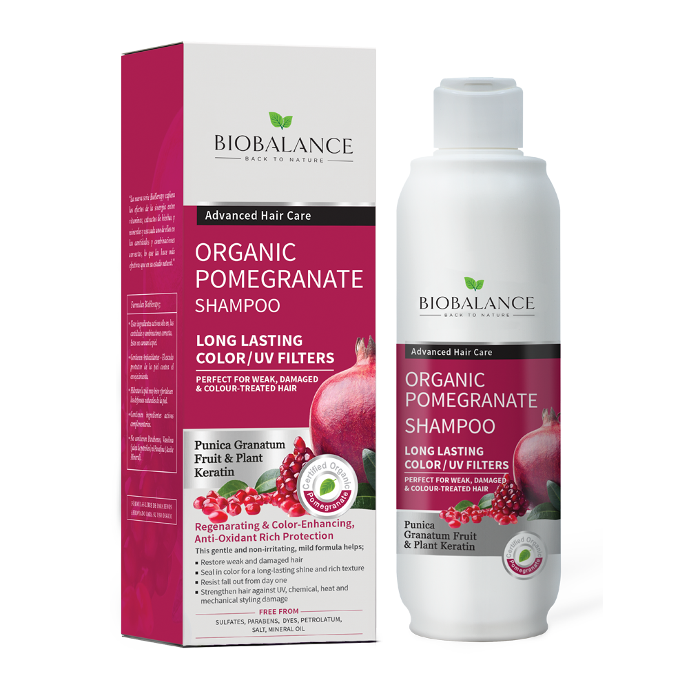 BIOBALANCE ORGANIC POMEGRANATE SHAMPOO 330 ML 1+1