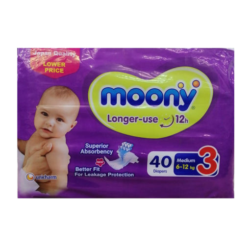 MOONY BABY DIAPER 3(40)PIC