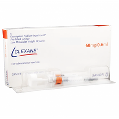 Clexane 60 Mg 0.6 Ml 2 Prefilled Syrng