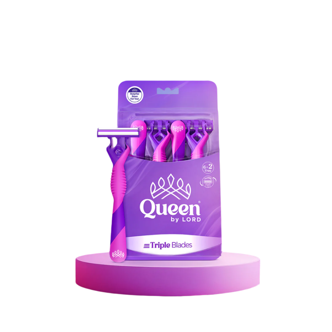 QUEEN TRIPLE BLADES 6+2ﻣﺎﻛﻴﻨﺔ ﻣﻮف Q