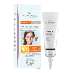 BIOBALANCE SUNSPOT SPF50 TINTED MEDIUM 40ML 1+1OFF