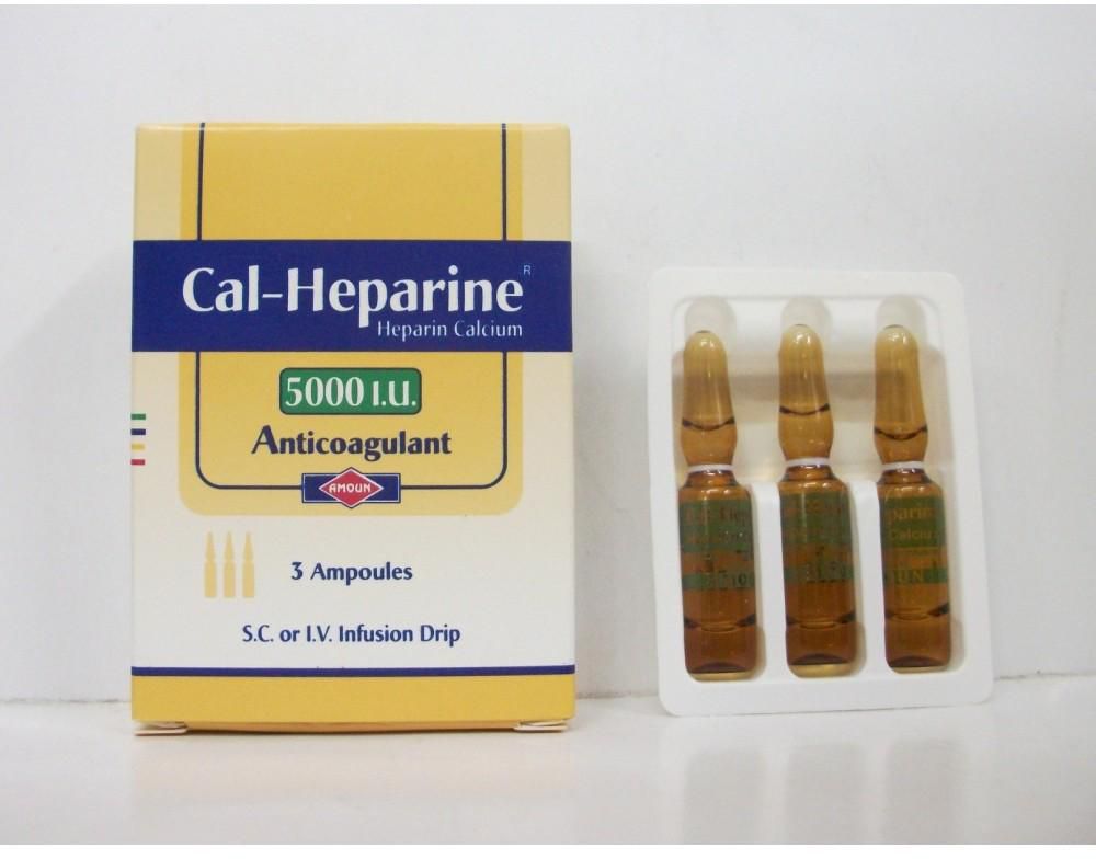 Cal-Heparine 5000I.U 3/Amp N.P