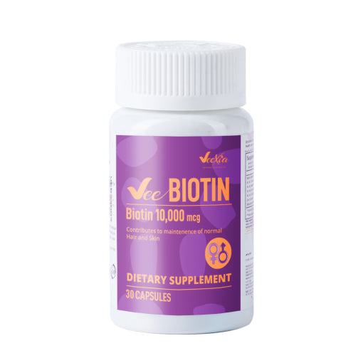 Vee Biotin 10,000 Mcg 30 Capsules