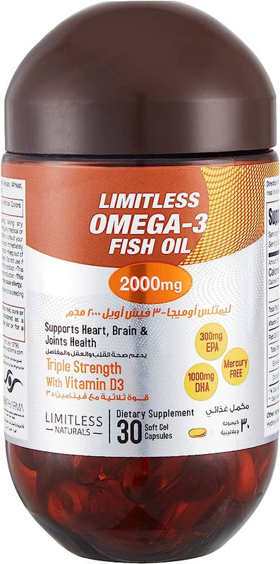 Limitless Omega-3 2000Mg 30Cap