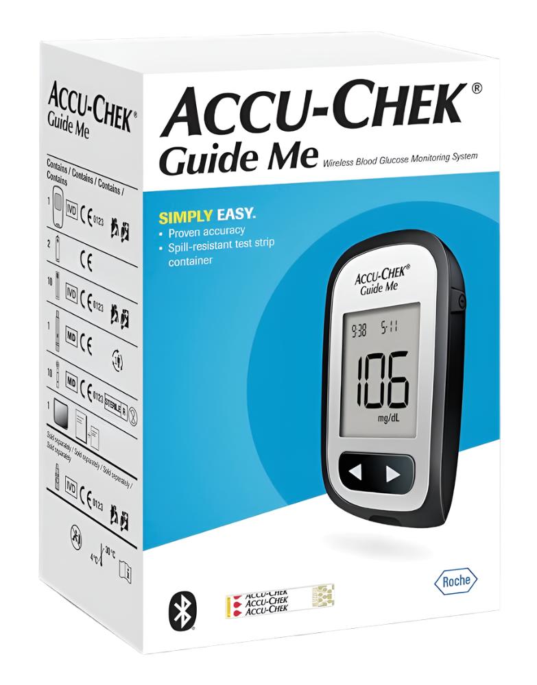 Accu-Chek Guide Me Meter + 50 Test Strip + Free Softclix 100Pcs – Al ...