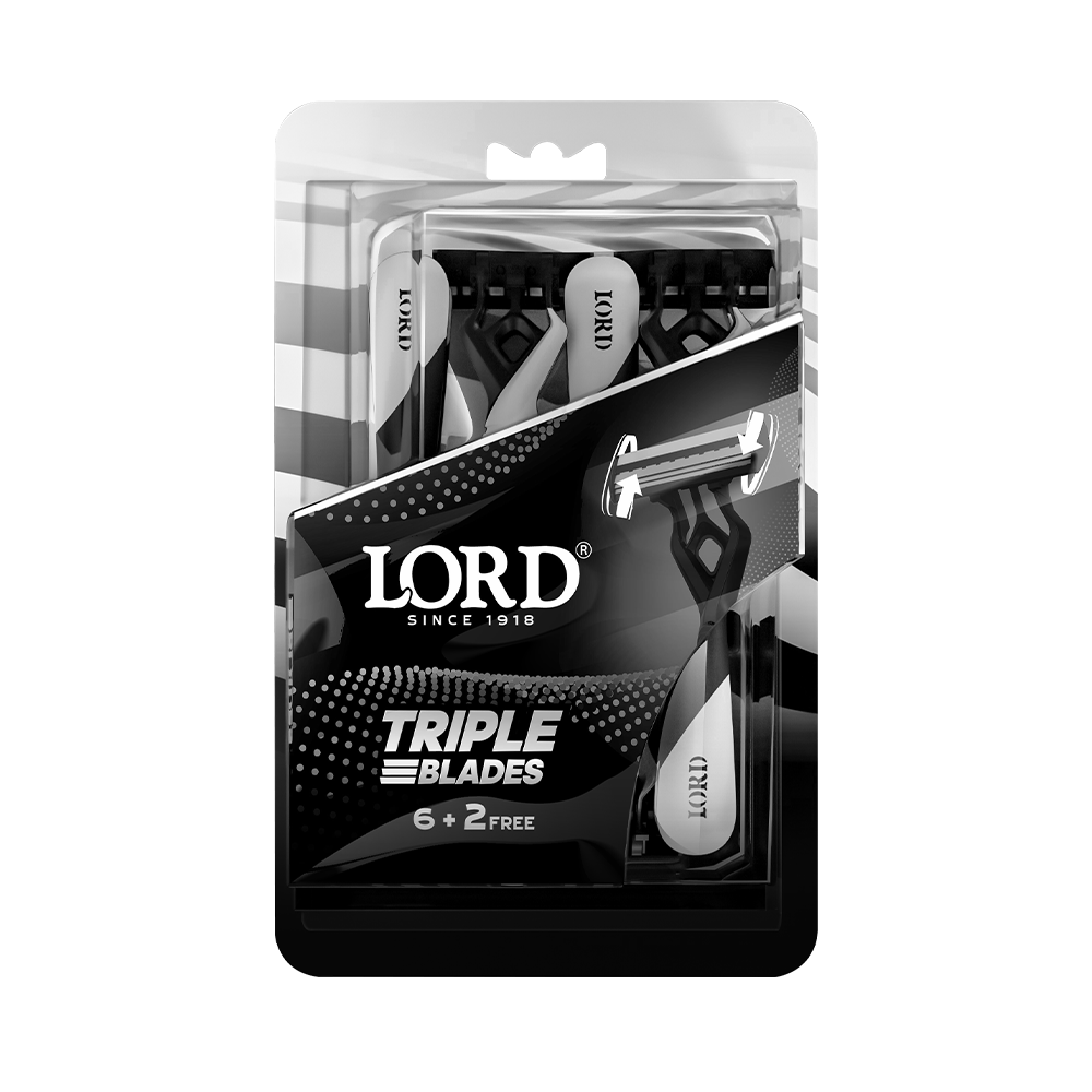 LORD TRIPLE BLADES 6+2 ﻣﺎﻛﻴﻨﺔ اﺑﻴﺾ ML