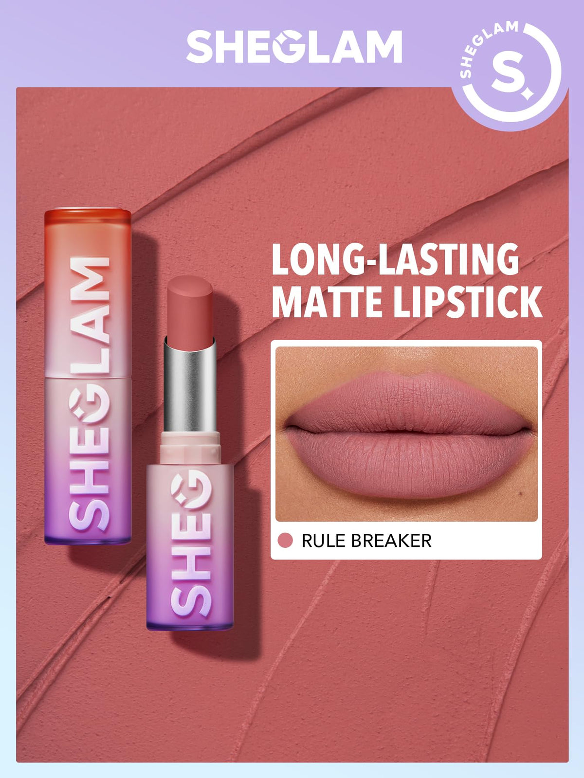 SHEGLAM  LIP STICK MATTE RULE BREAKER