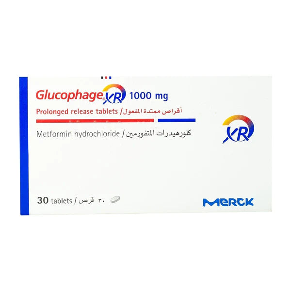 Glucophage Xr 1000 Mg 30 Tab