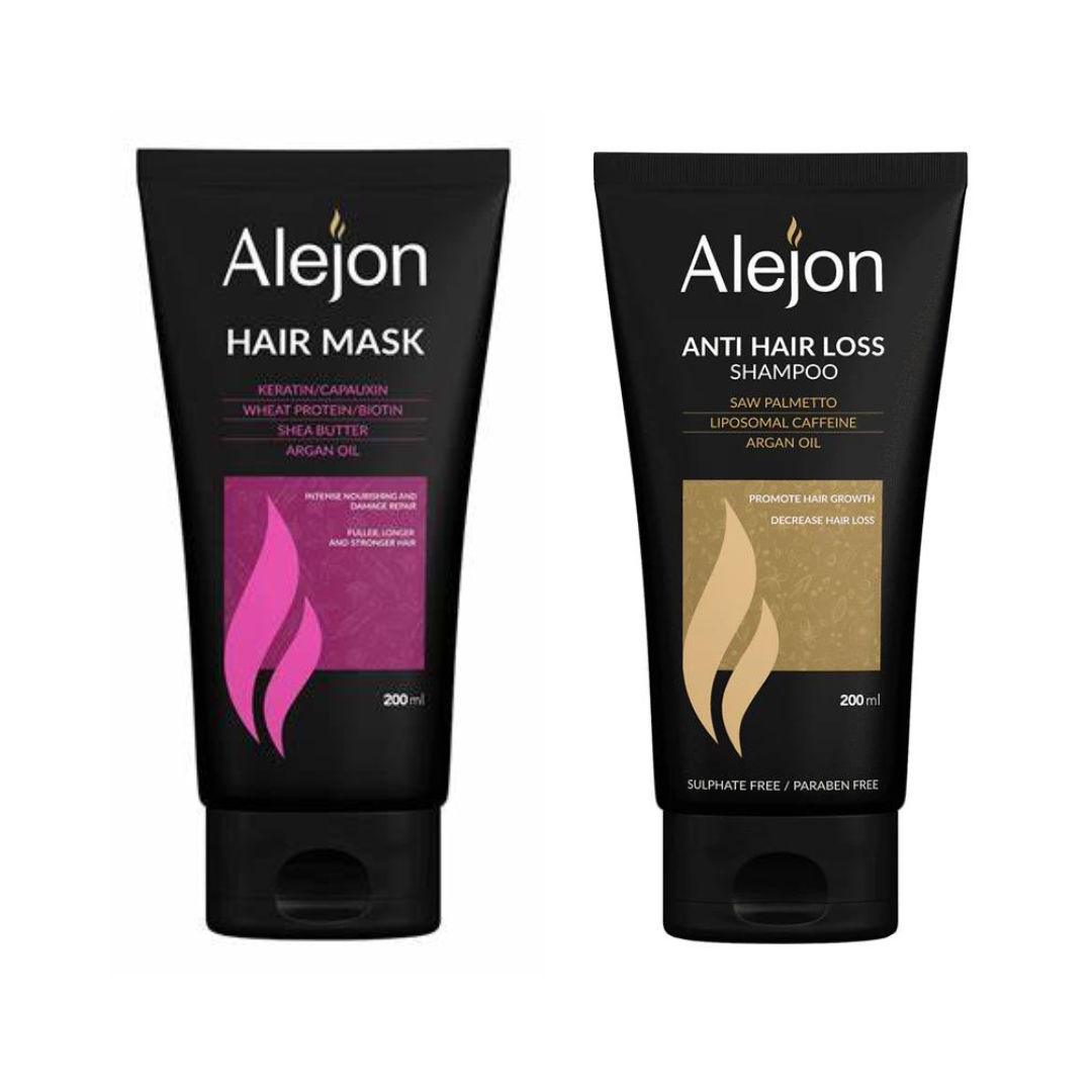 Alejon Hair Mask 200ML+Alejon Anti Hair Loss Shampoo 200ML