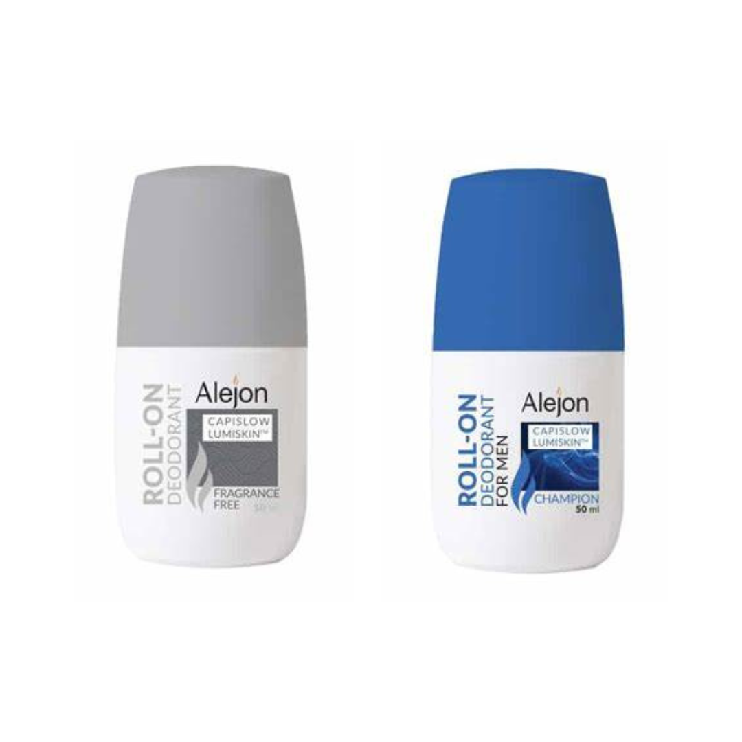 Alejon Deodorant Roll On – Fragrance Free+Champion For Men