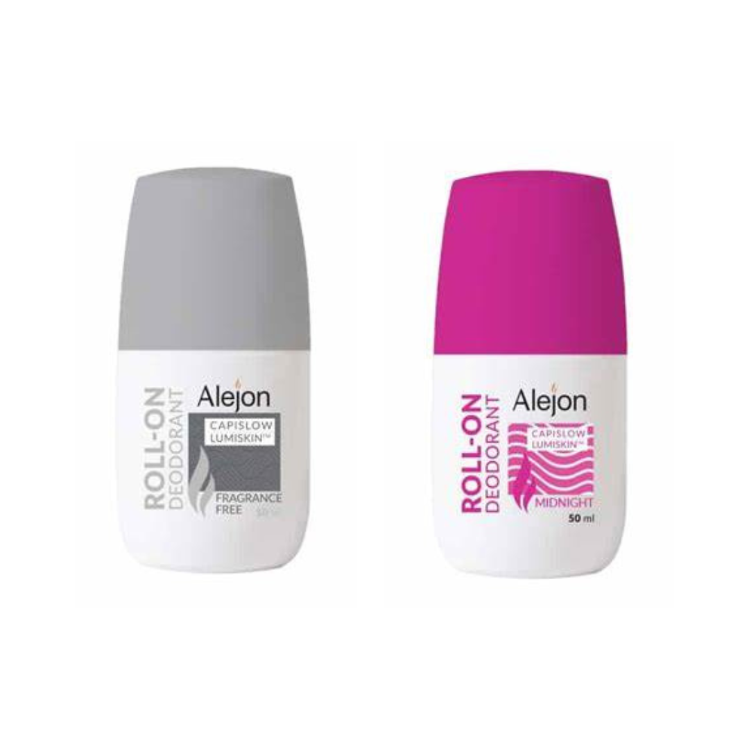 Alejon Deodorant Roll On – Fragrance Free+Midnight