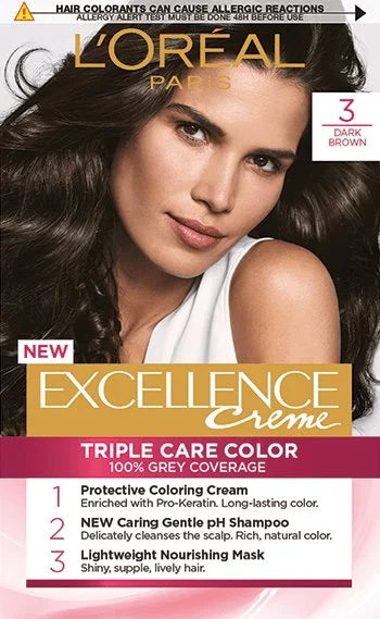 Loreal Exc Cr No(3) Dark Brown