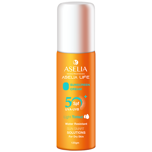 Aselia Life Sunscreen Cream Light Tinted 120Gm