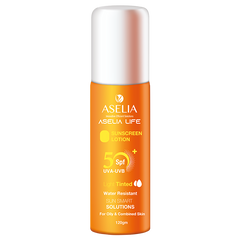 Aselia Life Sunscreen Lotion Light Tinted 120Gm