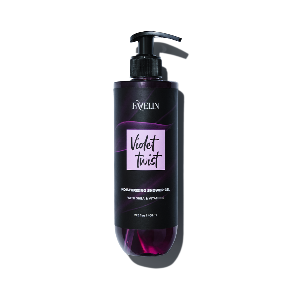 FAVELIN VIOLET TWIST MOISTURIZING SHOWER GEL 400ML