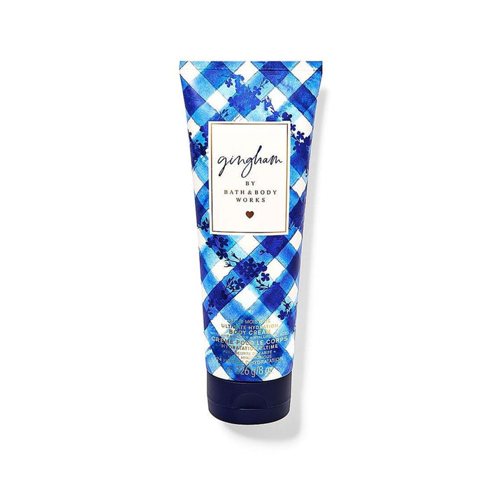 BATH&BODY GIHGHAN BLUE BODY CREAM 226GM (NB)