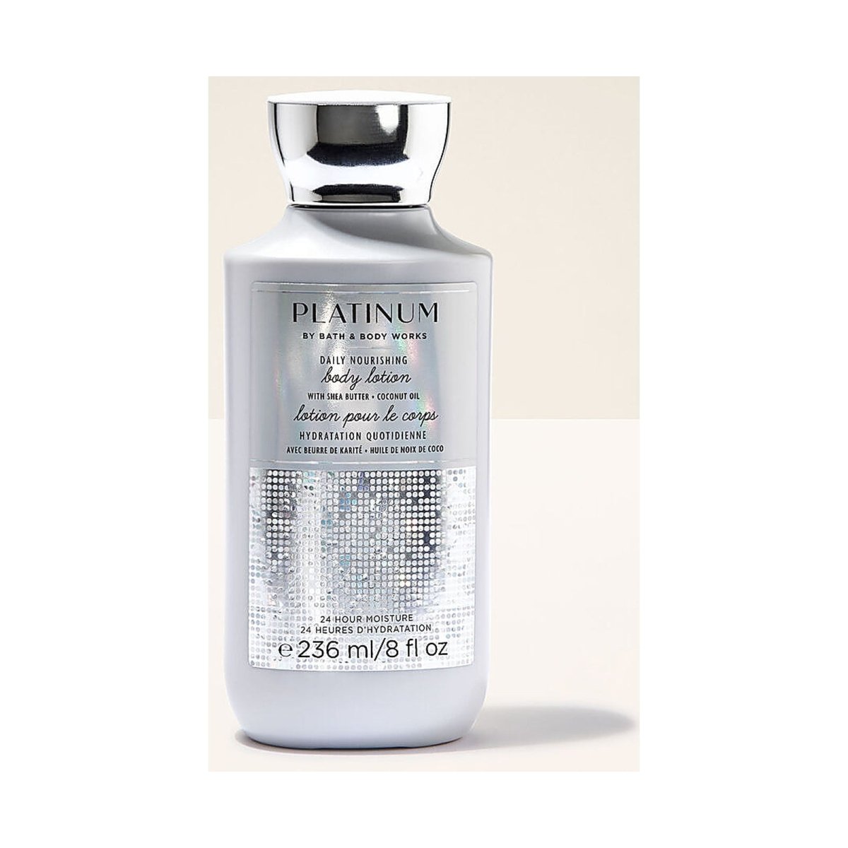 BATH&BODY PLATINUM BODY LOTION 236GM (NB) - Al Dawaa Pharmacies
