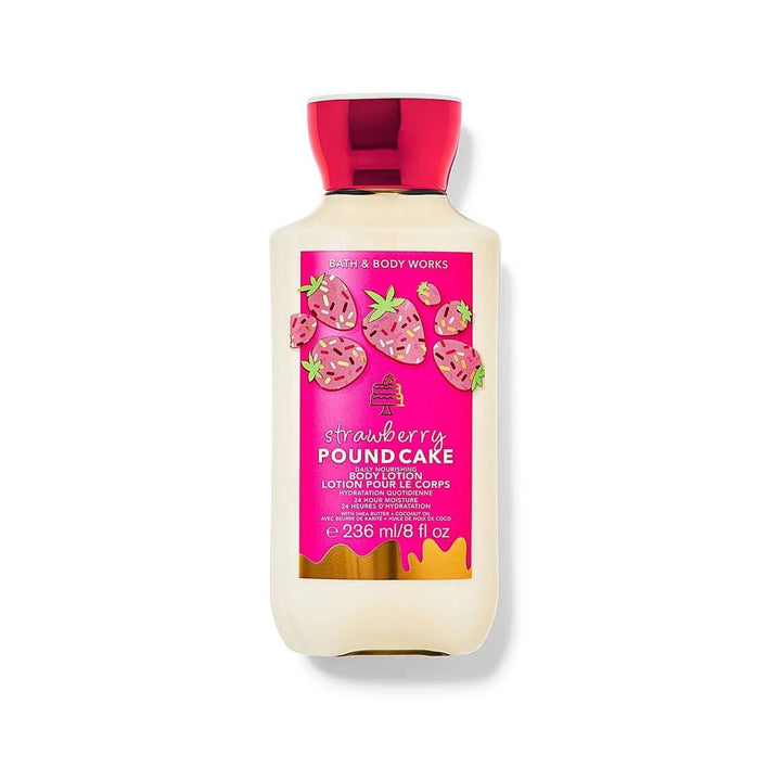 BATH&BODY STRAWBERRY POUND CAKE BODY LOTION 236GM (NB)