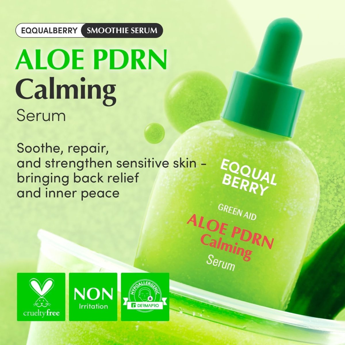 EQQUAL ALOE BERRY PDRN CALMING SERUM 30ML (NB) - Al Dawaa Pharmacies