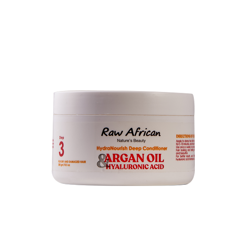 RAW AFRICAN ARGAN&HYALU DEEP COND 300GM