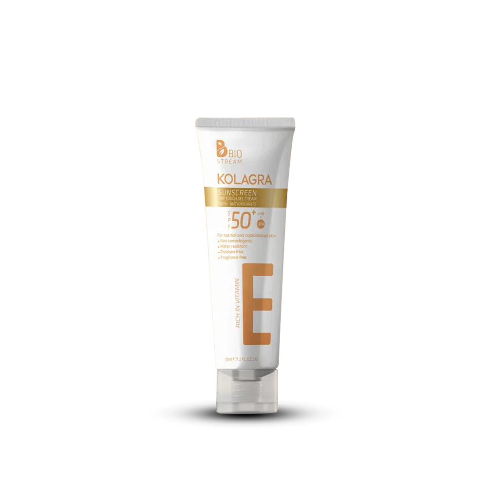 Kolagra Sun Screen dry touch Gel Cream SPF50+.50ML  1 + 1 Free