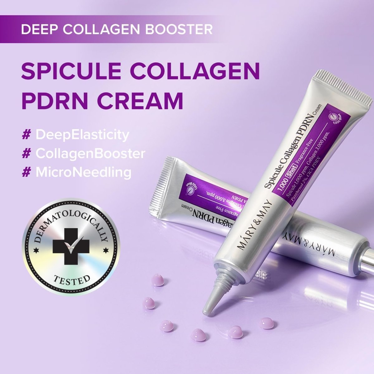 MARY&MAY SPICULE COLLAGEN PDRN CREAM 1000 SHOT 15G (NB) - Al Dawaa Pharmacies