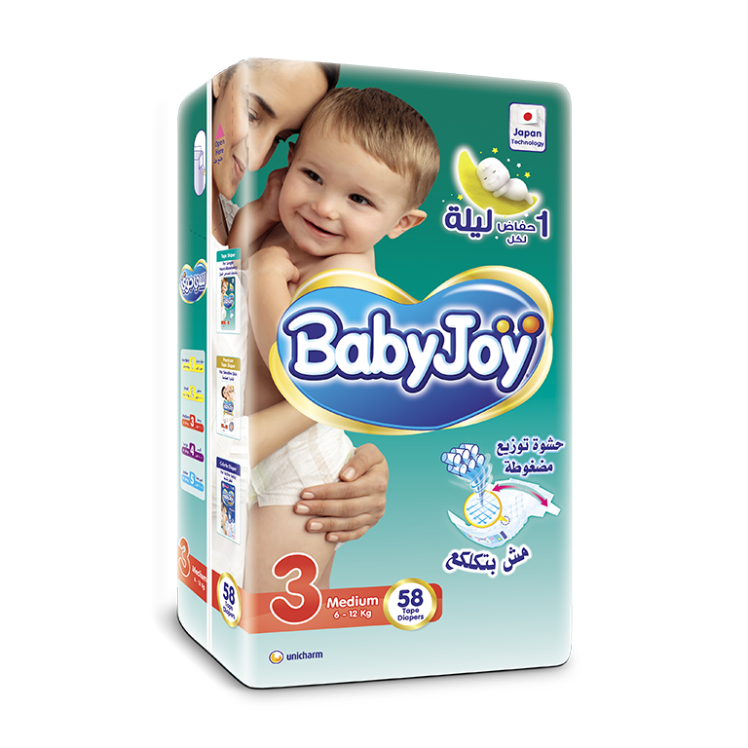 BABY JOY MEDIUM (3) 58PCS