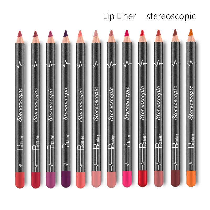 Pudaier Lip Liner Set 12Pcs