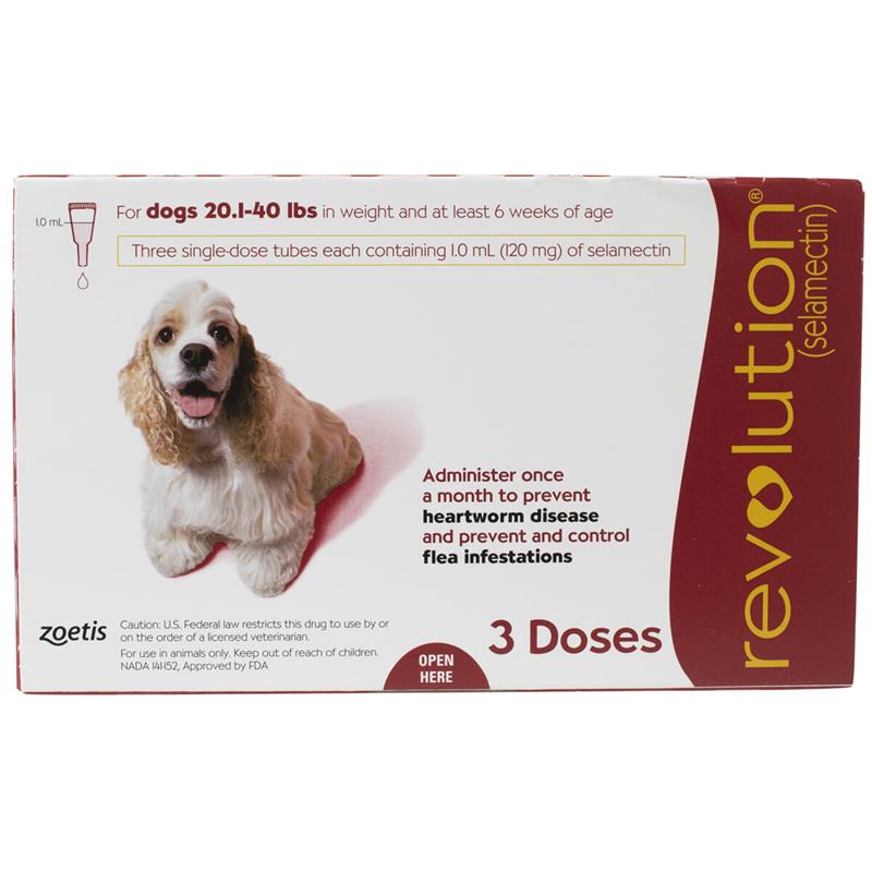 REVOLUTION DOG RED 120MG