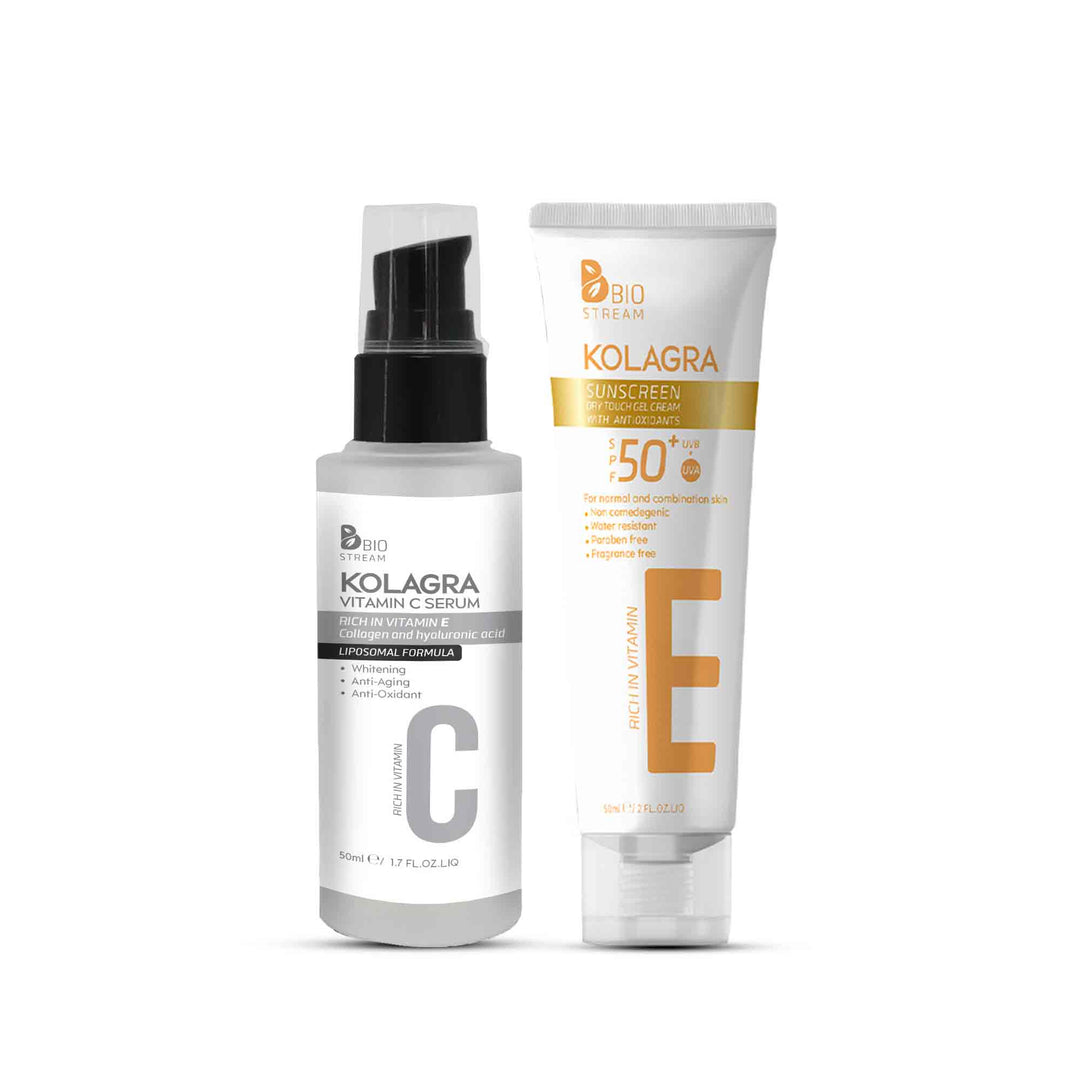 Kolgara Offer Vitamin C Serum 30 ml + Sunscreen Gel cream