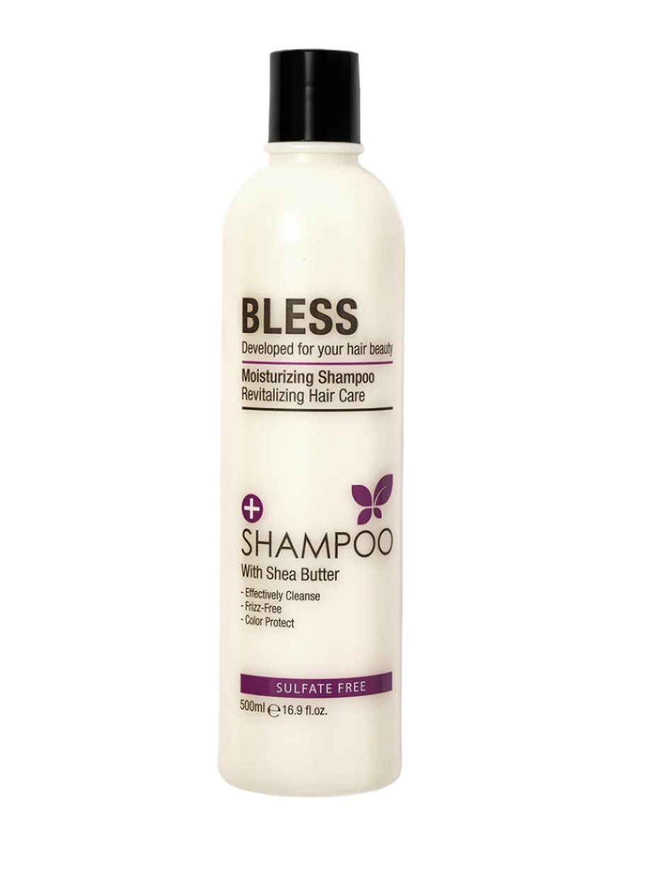 BLESS SHAMPOO – SHEA BUTTER – SULFATE FREE 500ML