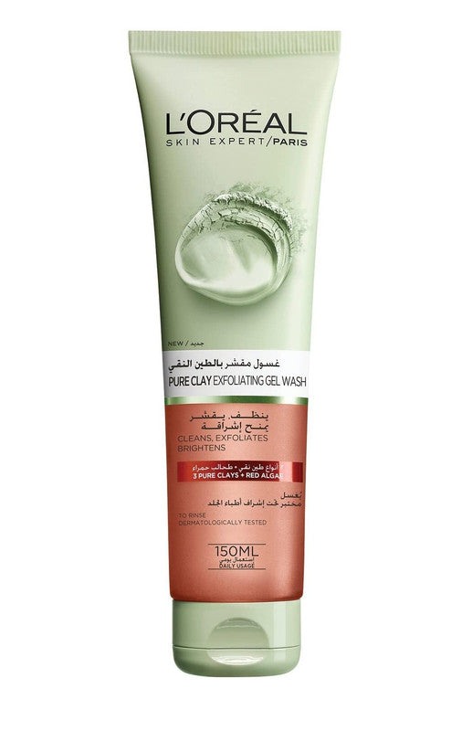 Loreal Pure Clay Cleans Exfoliates Brightens 150Ml