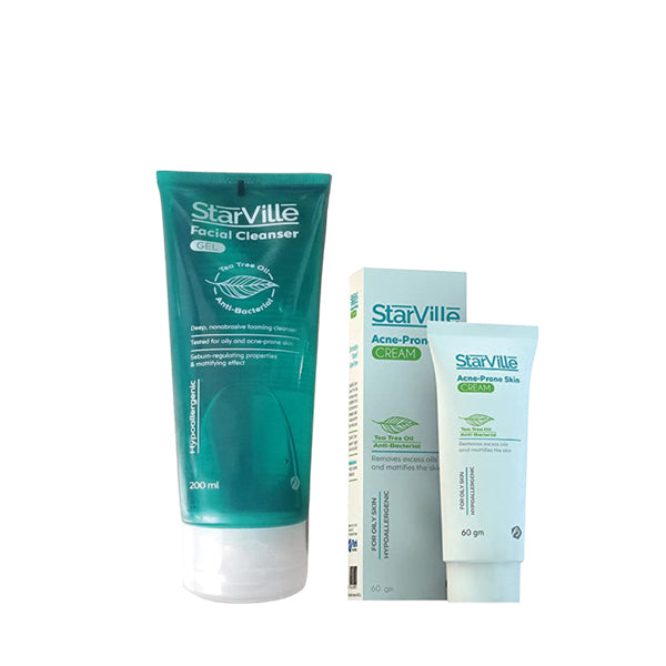 Starville Facial Cleanser 200Ml + Cream 60 Gm