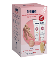 Drakon Body Whit Cream+Scrub+Brush